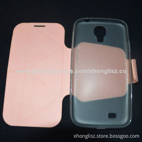 Flip Case for Samsung S4 with PC Back Cover/Various Colors